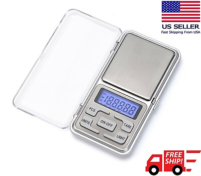 #ad Portable 500g x 0.01g Mini Digital Scale Jewelry Pocket Balance Weight Gram LCD $7.06