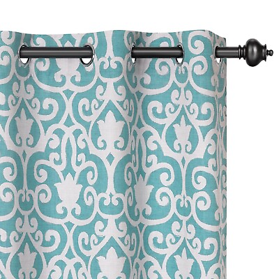 #ad Living Room Curtains 95 Inch Length 2 Panels Drapes Bedroom Patio 407 034 M9 $24.99