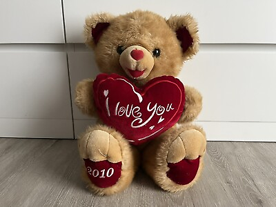 #ad 18” Dan Dee I Love You Teddy Bear 2010 Collectors Choice Brown Plush Stuffed $15.00