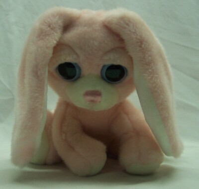 #ad Aurora SOFT BIG EYED SLEEPY PINK BUNNY RABBIT 8quot; Plush Stuffed Animal Toy $15.00