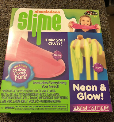 #ad Cra Z Art Nickelodeon Slime Kit Neon amp; Glow Make Your Own Slime B005 $13.50