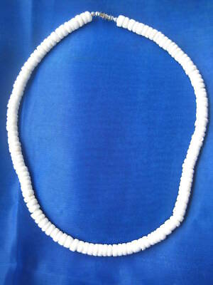 #ad Hawaii Unisex Souvenir Surfer Jewelry White Puka Shell Necklace 20quot; QTY 2 $20.79
