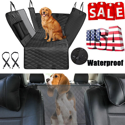 #ad Pet Dog Rear Car Back Seat Cover Travel Protector Waterproof Hammock Mat For SUV $28.99