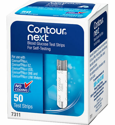 #ad CONTOUR NEXT Blood Glucose Test Strips for Self Testing Pack Of 50 $15.99