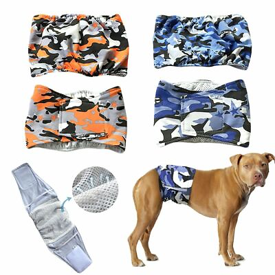 #ad US Pet Male Dog Belly Band Wraps Washable Diapers for Small and Medium Dogs S XL $8.18