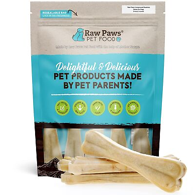 #ad Raw Paws Compressed Rawhide Bones for Dogs 8 inch 5 Count Packed in USA ... $55.44