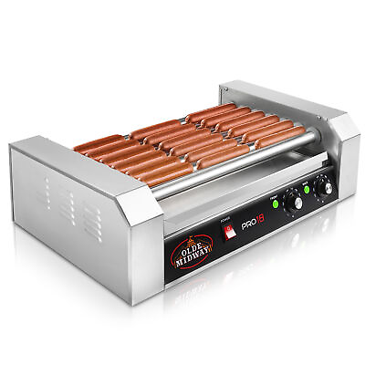 #ad Commercial Electric 18 Hot Dog 7 Roller Grill Cooker Machine $141.99
