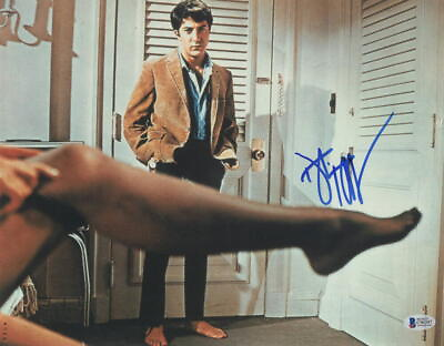 #ad DUSTIN HOFFMAN SIGNED 11X14 PHOTO THE GRADUATE AUTHENTIC AUTOGRAPH BECKETT $300.00