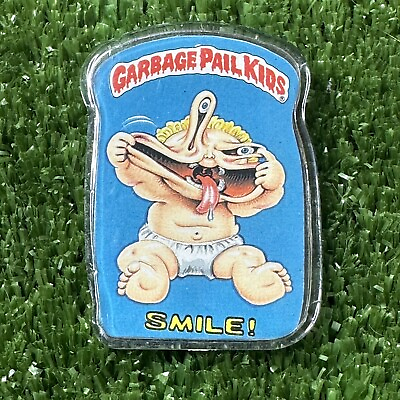 #ad Garbage Pail Kids Pin Button 1986 Topps GPK Badge Smile $5.24