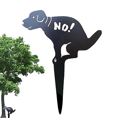 #ad Dog No Pooping Yard Sign Cast Iron Dog Poop Yard Sign Stop Dog From Workable $20.29