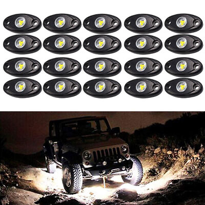 #ad Deck Fender Offroad Lamp Trail White Light 9W 20pcs Rock Glow For LED Underbody $69.95