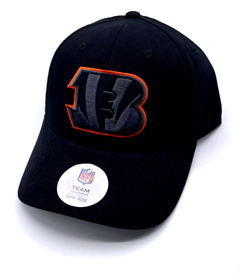 #ad CINCINNATI BENGALS BLACK HAT MVP AUTHENTIC NFL FOOTBALL TEAM ADJUSTABLE CAP NEW $22.99