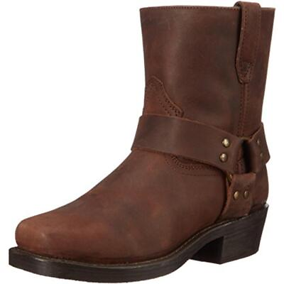 #ad Dingo Mens Brown Leather Cowboy Western Boots Shoes 9.5 Medium D BHFO 9972 $53.99