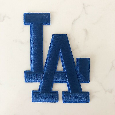 #ad Los Angeles Dodgers L.A. Letters Blue Jersey Patch Iron on $7.00