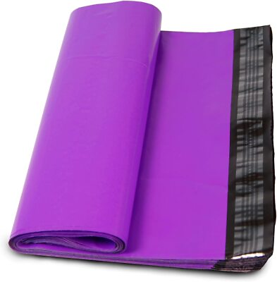 #ad 24x24 Purple Color POLY MAILERS Shipping Bags Envelopes Self Seal Mailing $7.16