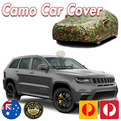 #ad Camo Car Cover Ultra For JEEP Cherokee SUV SRT8 Trackhawk Rubicon Wrangler AU $199.99
