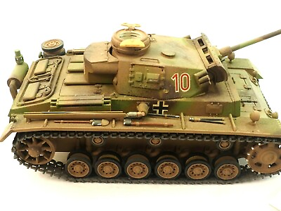 #ad Panzer III Pz.Kpfw.III Lang Ausf:M ab 1:30 Model Assembled Painted $89.95