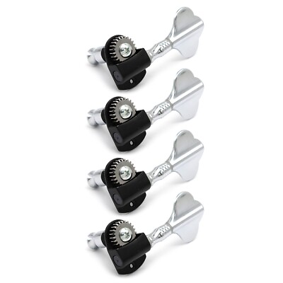 #ad 4L Bass Tuning Pegs Tuners Heavy Duty Machine Heads For 4 String Electric Bass $28.04