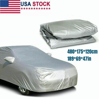 #ad Full Car Cover for Outdoor Sun Dust Scratch Rain Snow Waterproof Breathable $19.39