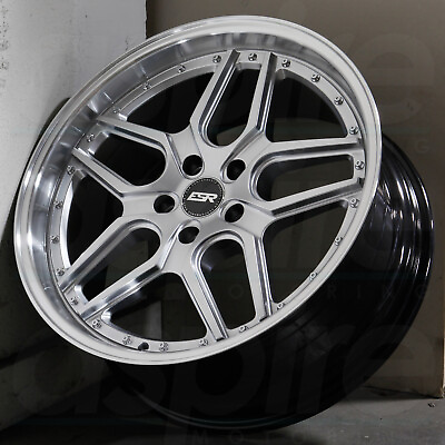 #ad 18x8.5 Hyper Silver Wheels ESR CS15 5x114.3 30 Set of 4 72.56 $1139.00