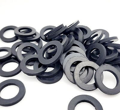 #ad 16mm ID Rubber Flat Washers 25mm OD Spacers 3mm Thick Various Pack Sizes EPDM $24.79