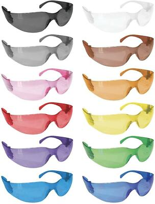 Crystal Full Color Safety Glasses Fits Adult and Youth Pack of 12 $16.97