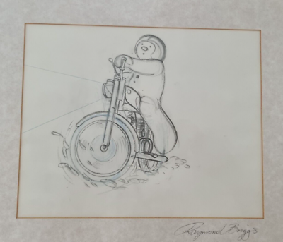 #ad Signed Raymond Briggs Snowman James Film Hold on Tight Animation Art Drawing GBP 1395.00