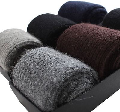 #ad 3Pairs Mens Warm amp; Comfortable amp; Pure Socks Wool Cashmere Thick Socks $18.23