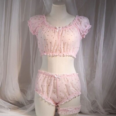 #ad Japanese Mori Girls Sleepwear Pajama Sets Lolita Sweet Underwear Cute Nightwear $20.23