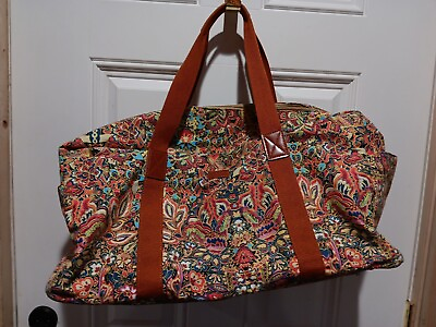 #ad BAOSHA Canvas Travel Tote Duffel Bag Weekender Overnight Bag 26quot;x15quot;x10quot; $24.95