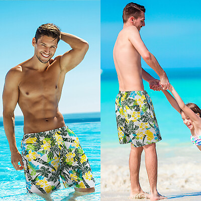 #ad Mens Causal Summer Beach Board Shorts Surf Sport Swim Wear Trunks Pants Swimsuit $10.95