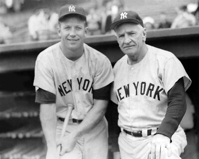 #ad New York Yankees MICKEY MANTLE and CASEY STENGEL 8x10 Photo Poster Print Poster $5.49