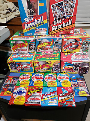 #ad 7 Unopened Topps Baseball Packs More Tnan 100 Cards From Mid 80s Early 90s $14.00