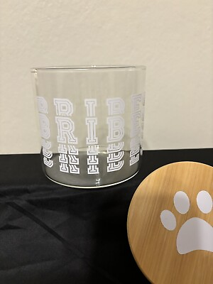 #ad Dog Treat Glass Jar Bribes Container $15.00