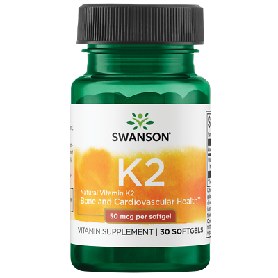 #ad Swanson Vitamin K 2 Natural 50 Mcg 30 Softgels $8.13