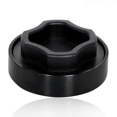 #ad 63mm 2 Layer Aluminum Alloy Herb Grinder with 4 Angle Groove Shape Grinder Black $13.81