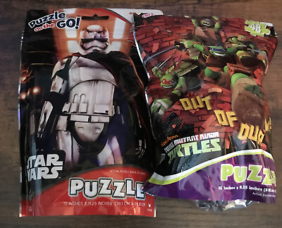 #ad Star Wars amp; Ninja Turtles Puzzle On the Go New 15x11.25 inches $7.00