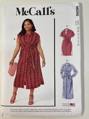 #ad McCall#x27;s R11484 Sewing Pattern Dresses Size B5 8 16 Uncut New $5.99