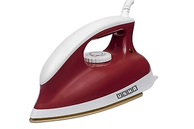 #ad New Usha Goliath GO Heavy Weight 1200 Watt Dry Iron Red With Free Delivery $61.60