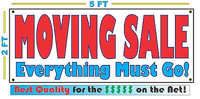 #ad MOVING SALE Everything Must Go Sign NEW Larger Size Best Quality $22.45