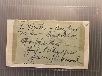 #ad James Kirkwood SIGNED Card Snip Actor amp; Director Rare Autograph GBP 19.99