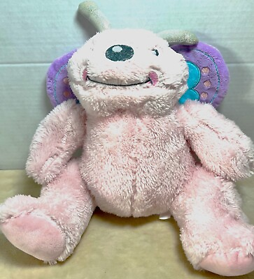 #ad Silver one pink silver purple butterfly plush toy kids stuffed animal embroidery $15.99