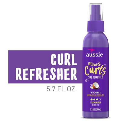 #ad Aussie Miracle Curls Curl Refresher Spray Gel Max Hold for All Hair Types 5.7 $9.36