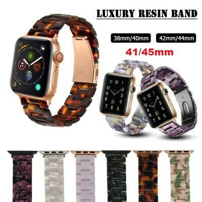 #ad Resin iWatch Band Strap Bracelet For Apple Watch Series 7 6 SE 5 4 3 2 1 41 45mm $13.99