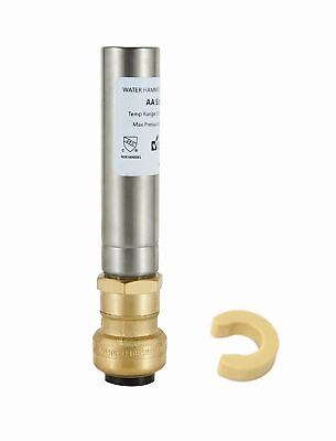 #ad MH 151 A1 Stainless Steel Water Hammer Arrestor 1 2 Inch Push to Connect Pex ... $16.61