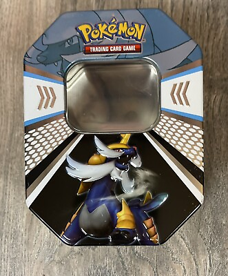 #ad POKEMON TRADING COMPANY METAL MULTI COLOR COLLECTORS TIN ONLY $10.00