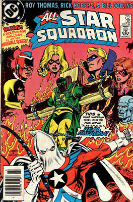 #ad All Star Squadron #38 Newsstand FN; DC Amazing Man vs Racists we combine s $9.98