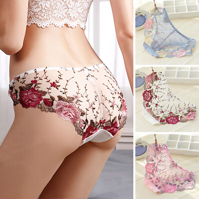 #ad Women Sexy Briefs Panties Mesh Sheer Knickers Underwear See Through Lingerie LOT AU $5.86