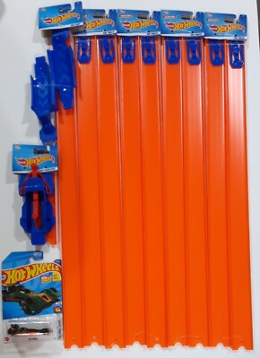 #ad Hot Wheels Track Lot of 1 Launcher 1 Loop 4 Sets of 24quot; Straight Tracks 1 Car $26.00