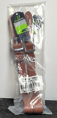 #ad #ad TWO 2 Petmate Ruff Maxx 24quot; Heavy Duty Leather Dog Collars Chestnut Brown NEW $25.50